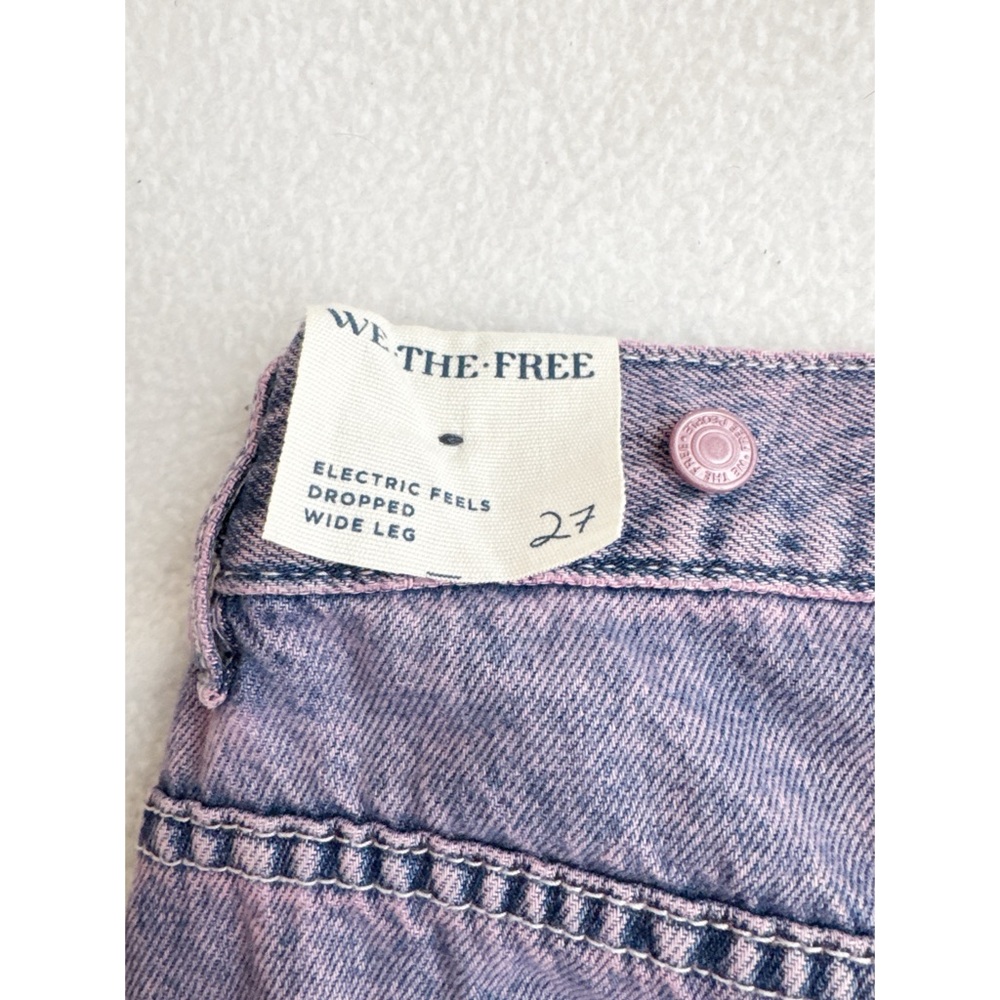 NWT We The Free Electric Feels Dropped Wide Leg Jeans 27 - Picture 6 of 7